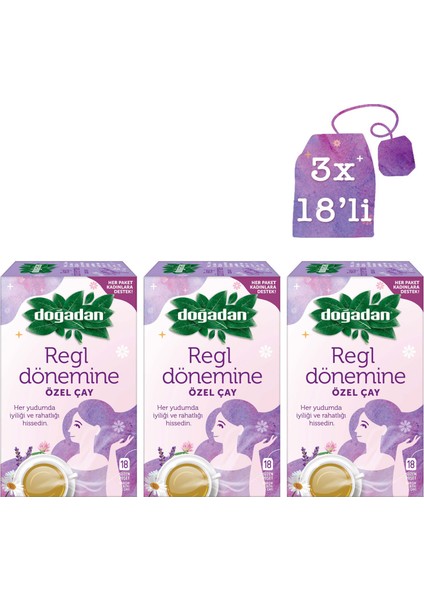 Regl Dönemine Özel Çay 3 x 18'li