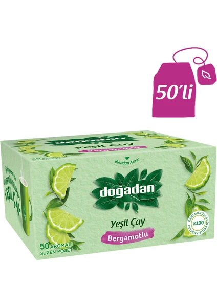 Yeşilçay Bergamot Aromalı 50LI