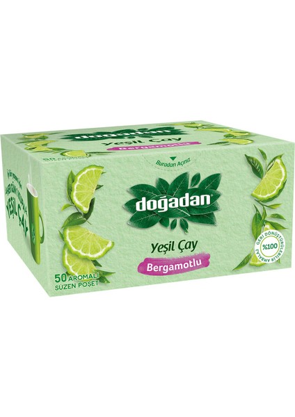 Yeşilçay Bergamot Aromalı 50LI