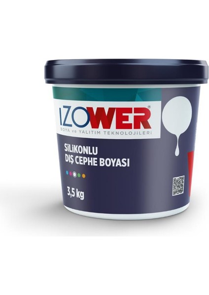 Izower Silikonlu Dış Cephe Boyası - Beyaz
