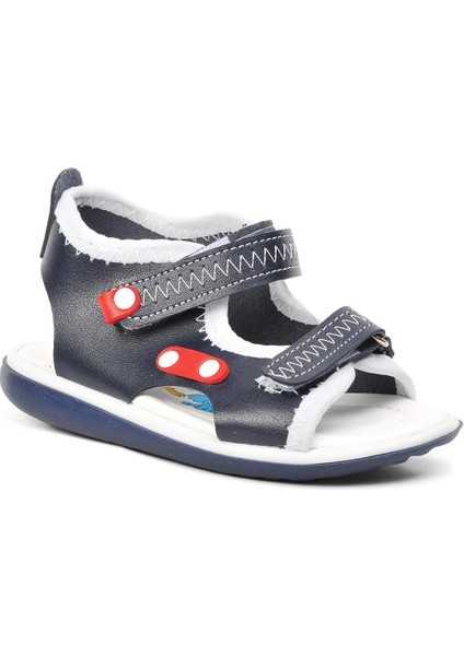 22Y05 Lacivert-Kırmızı-Beyaz Comfort Erkek Çocuk Sandalet modelleri