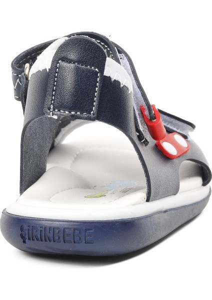 22Y05 Lacivert-Kırmızı-Beyaz Comfort Erkek Çocuk Sandalet fırsatları