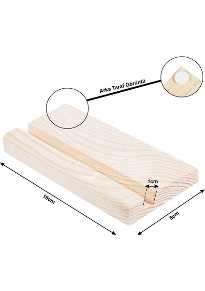 Ahşap Tablet Telefon Tutucu Standı Koli 30 Adet