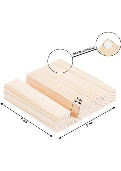 Ahşap Tablet Telefon Tutucu Standı Koli 60 Adet