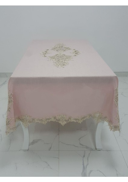 Henna Lüx Dantelli Simli Keten Kumaş Pudra Masa Örtüsü Dikdörtgen 160x230 cm - 1146 fiyatları