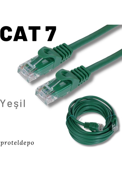 5 Adet Cat7 Kablo Ethernet Network Internet Lan Kablosu