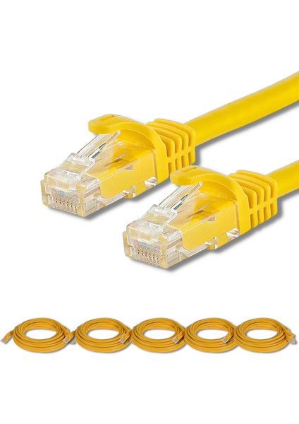 5 Adet Cat7 Kablo Ethernet Network Internet Lan Kablosu