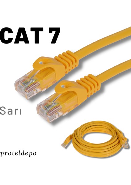 5 Adet Cat7 Kablo Ethernet Network Internet Lan Kablosu