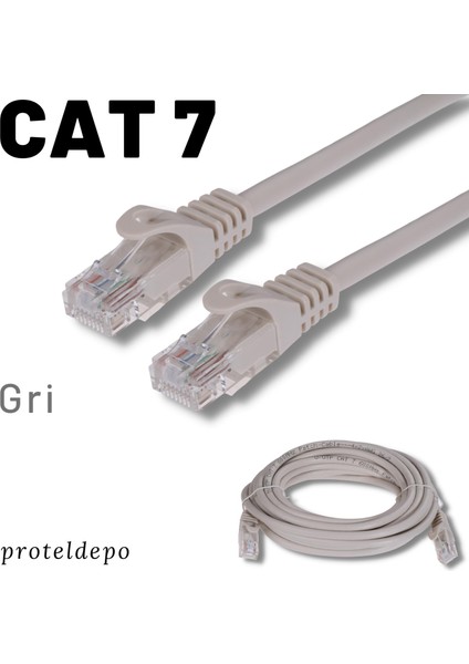 5 Adet Cat7 Kablo Ethernet Network Internet Lan Kablosu