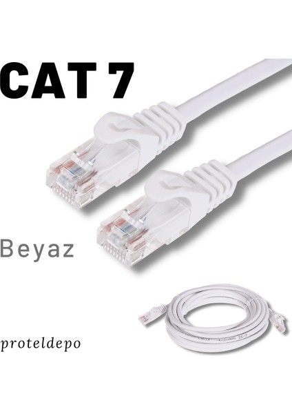 5 Adet Cat7 Kablo Ethernet Network Internet Lan Kablosu