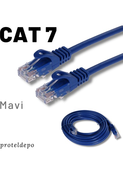 5 Adet Cat7 Kablo Ethernet Network Internet Lan Kablosu