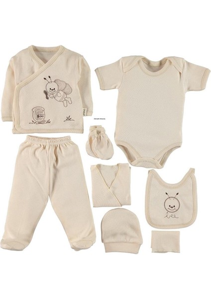 Yeni Doğan Erkek Kız Bebek Zıbın Seti 8'li Organik 0-4 Ay Hastane fiyatları