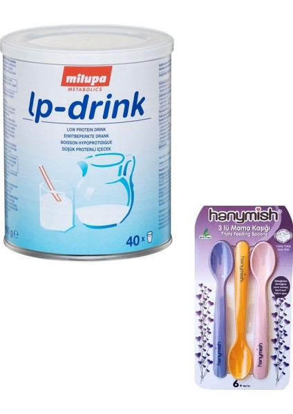 1 Adet Lp - Drink 400 Gr. + 3'lü Mama Kaşığı Hediye