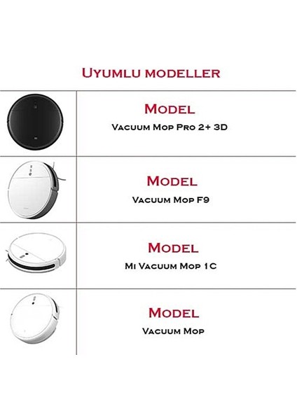 Xiaomi Mi Mijia 1c Vacuum Mop Robot Uyumlu Yenileme Seti