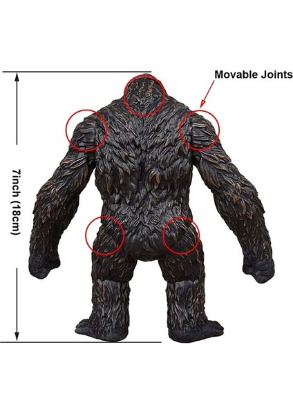 Godzilla Vs King Kong Aksiyon Figürü Oyuncak 7 Inç (Yurt Dışından)