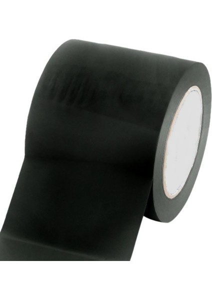 Yer İşaretleme Bandı Siyah 10cmx30m Siyah Zemin İkaz Bandı 100mm