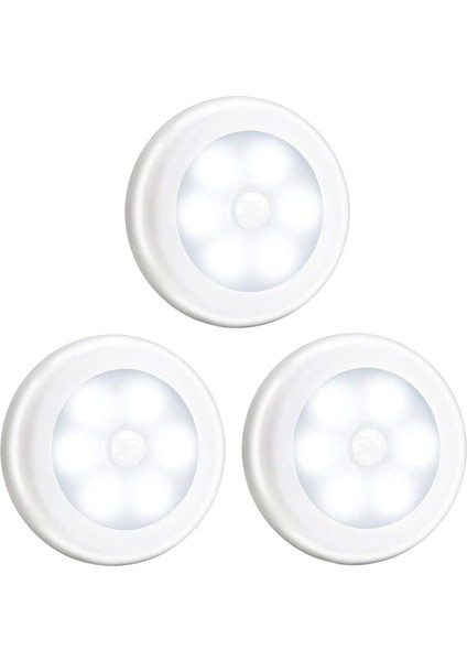 3 Adet LED Işık Bedsides Hareket Sensörü Gece Işık Duvar Banyo Koridor Beyaz Beyaz Işık Için(Yurt Dışından) fiyatları