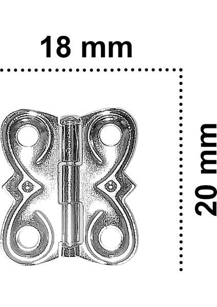 4 Adet Eko Menteşe Nikel ve Vidaları 20x18 mm Kutu ve Sandık Menteşesi Hobi Maket fiyatları