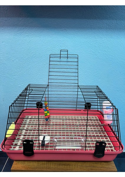 60X40X30 cm Orta Boy Tavşan Kafesi ve Bakım Seti (7 Parça) modelleri