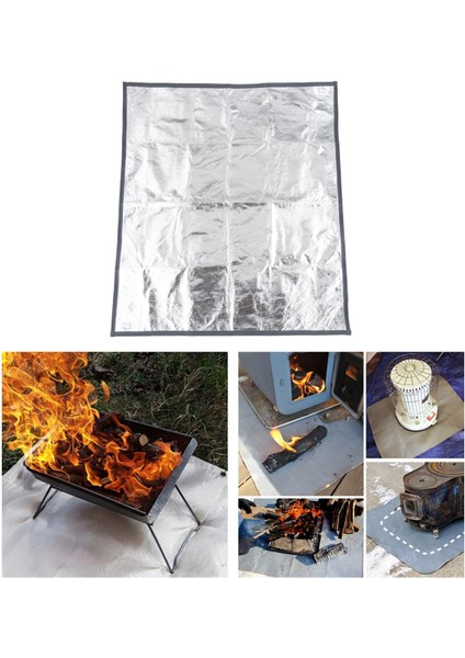 Açık Yanmaz Mat Ateş Çukur Battaniye Sıcaklığa Dayanıklı Ahşap Yanan M 60X80 cm (Yurt Dışından) indirimleri
