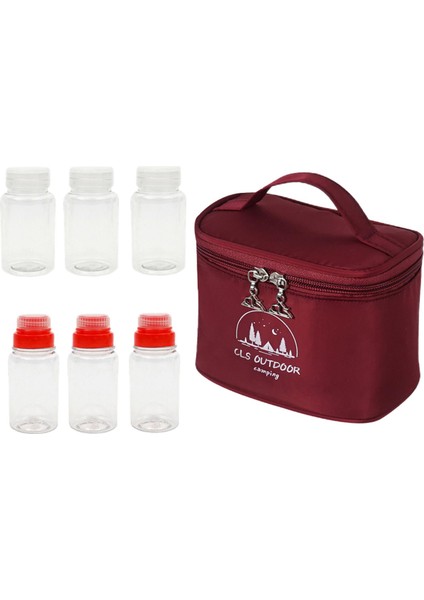 Spice Kiti Spice Shaker Clear Beasoning Biberon Trows Bag Mutfak Gadget Kırmızı (Yurt Dışından)