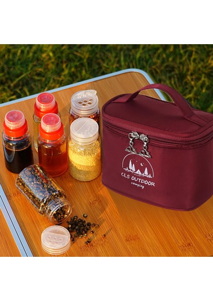 Spice Kiti Spice Shaker Clear Beasoning Biberon Trows Bag Mutfak Gadget Kırmızı (Yurt Dışından) modelleri