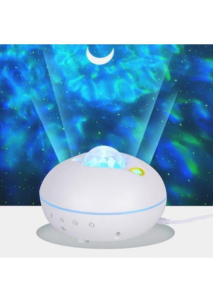 Akıllı Galaxy Projektör Gece Işığı Led Müzik Konuşmacı Lamba Ambice Kids Toys Beyaz(Yurt Dışından) fırsatları