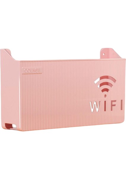 Router Raf Duvar Asılı Işlevli Kablo Braketi Organizatör Ofis Pembe Için (Yurt Dışından)