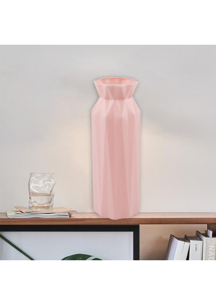 Minimalizm Plastik Çiçek Vazo Modern Sanat Zen Ofis Tomurcuk Vazolar Odası Dekor Pembe (Yurt Dışından) indirimleri
