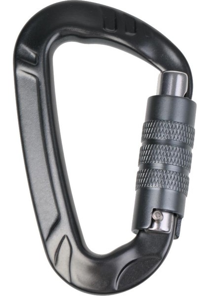 12KN D Carabiner Vida Kilidi Hamak Asılı Toka Anahtarlık Kamp Gri (Yurt Dışından)
