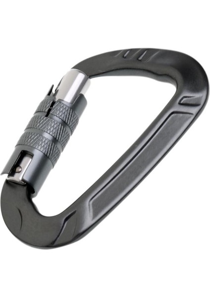 12KN D Carabiner Vida Kilidi Hamak Asılı Toka Anahtarlık Kamp Gri (Yurt Dışından) indirimleri