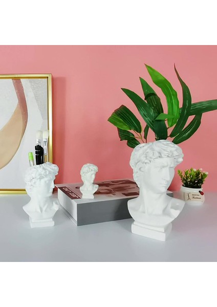 Yunan Mitolojisi Figürinler Reçine Büstü Heykeli Saksı Ekici Vazo 11.5 cm (Yurt Dışından) indirimleri