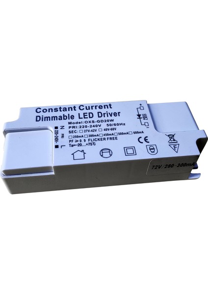 Scr Dim Sabit Akım Sürücü Güç Kaynağı Downlights DC63-84V 280MA (Yurt Dışından) fırsatları