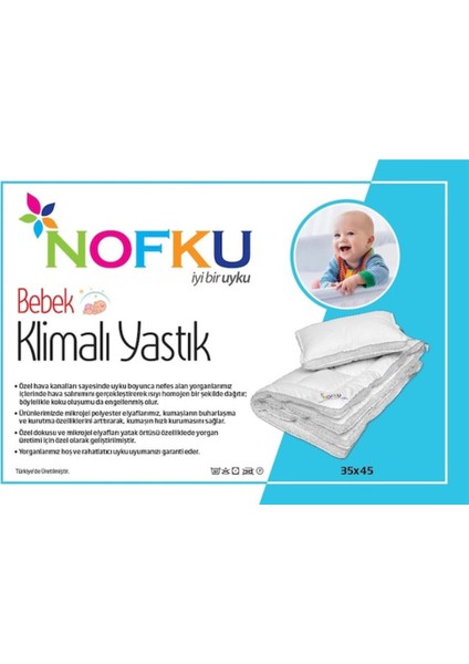 Bebe Klimalı Yastık 35 x 45 cm