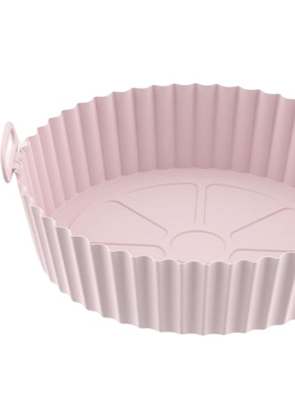 Silikon Hava Fritözleri Pot Hava Fritözleri Fırın Aksesuarları Pizza Sepeti Tepsi Pembe (Yurt Dışından)