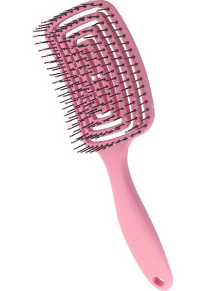 Detangle Hairbrush Styling Araçları Havalandırmalı Saç Fırçası Tarak Kuaförlük Pembe