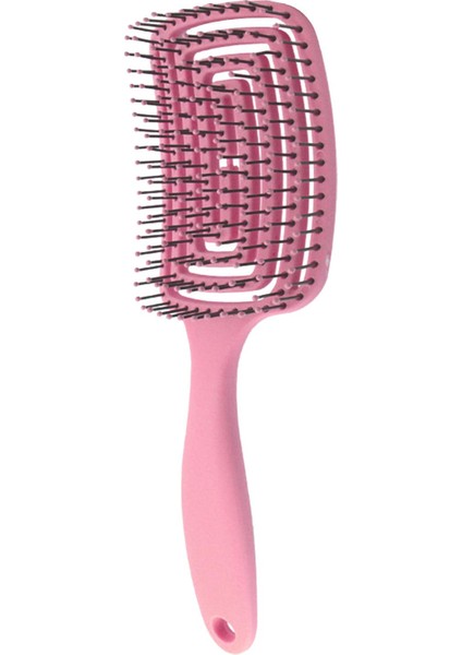 Detangle Hairbrush Styling Araçları Havalandırmalı Saç Fırçası Tarak Kuaförlük Pembe