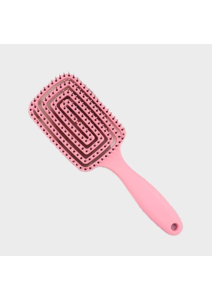 Detangle Hairbrush Styling Araçları Havalandırmalı Saç Fırçası Tarak Kuaförlük Pembe