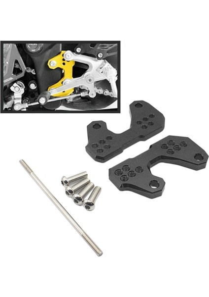 1 Pair Cnc Rearsets Bankası Ayak Geri Yükseltme Braketi Yamaha R3 R25 MT03 Siyah (Yurt Dışından) modelleri