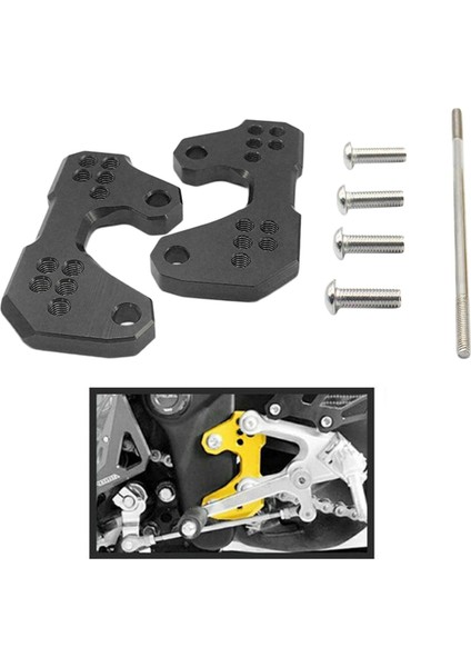 1 Pair Cnc Rearsets Bankası Ayak Geri Yükseltme Braketi Yamaha R3 R25 MT03 Siyah (Yurt Dışından) indirimleri