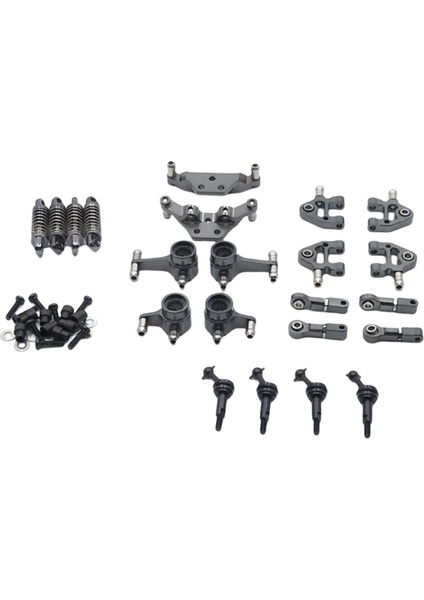 22 / Set Metal Yükseltme Wltoys Için K969 K979 P929 P939 1:28 Rc Paletli Araba Titanyum (Yurt Dışından)