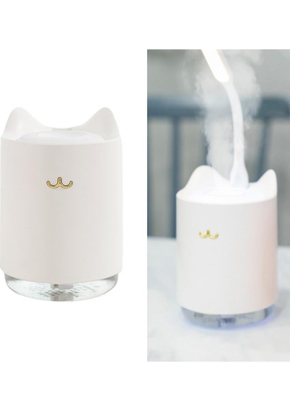 USB Mini Nemlendirici Sevimli Taşınabilir Hava ile 7 Renkli Gece Işık Yatak Odası Beyaz (Yurt Dışından) modelleri