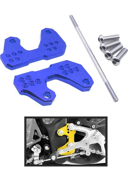 1 Pair Rearsets Taban Ayak Geri Yamaha R3 R25 MT03 Mavi Için Braket Kiti Yükseltmek (Yurt Dışından) modelleri