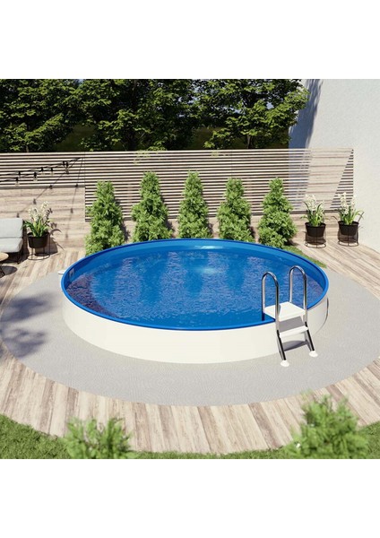 Yüzme Havuzu Bora Silver Set Yarı Gömme Tip 4 Metre H:60 cm