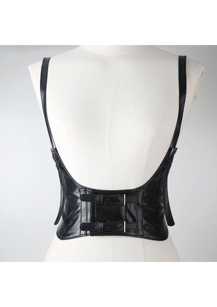 Kadın Bel Kemeri Korse Faux Deri Underbust Cummmerbund Kemer Bayanlar(Yurt Dışından)