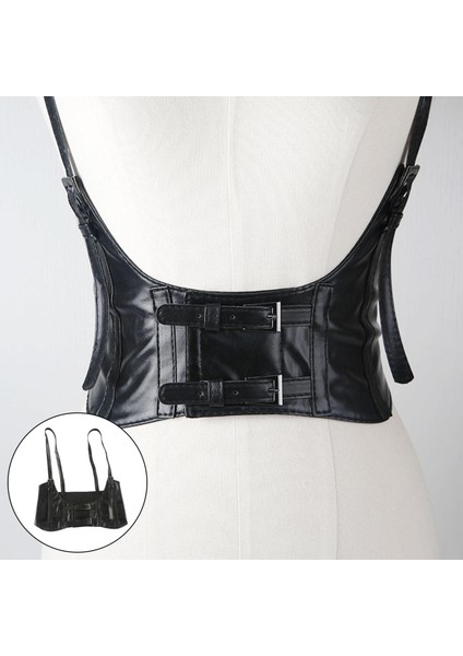 Kadın Bel Kemeri Korse Faux Deri Underbust Cummmerbund Kemer Bayanlar(Yurt Dışından)