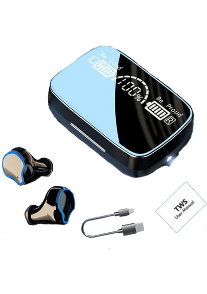 Tws Bluetooth Kulaklık Dokunmatik Kontrol Kablosuz Mikrofonlu Kulaklıklar Spor Suya Dayanıklı Kablosuz Kulaklıklar (Yurt Dışından)