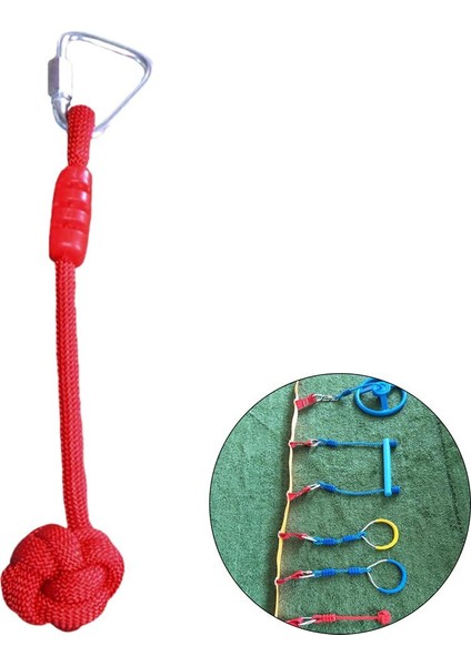 Salıncak Bar Slackline Maymun Yumruklar Arka Bahçe Açık Salıncak Tırmanma Aksesuarları Kırmızı (Yurt Dışından)