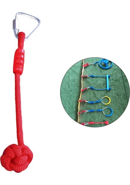 Salıncak Bar Slackline Maymun Yumruklar Arka Bahçe Açık Salıncak Tırmanma Aksesuarları Kırmızı (Yurt Dışından)