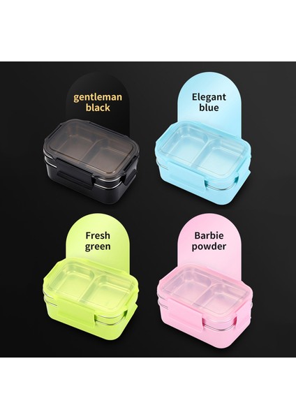 1000 ml. Lunchbox Paslanmaz Çelik Çift Katmanlı Bölmeli Öğle Yemeği Kutusu (Yurt Dışından)